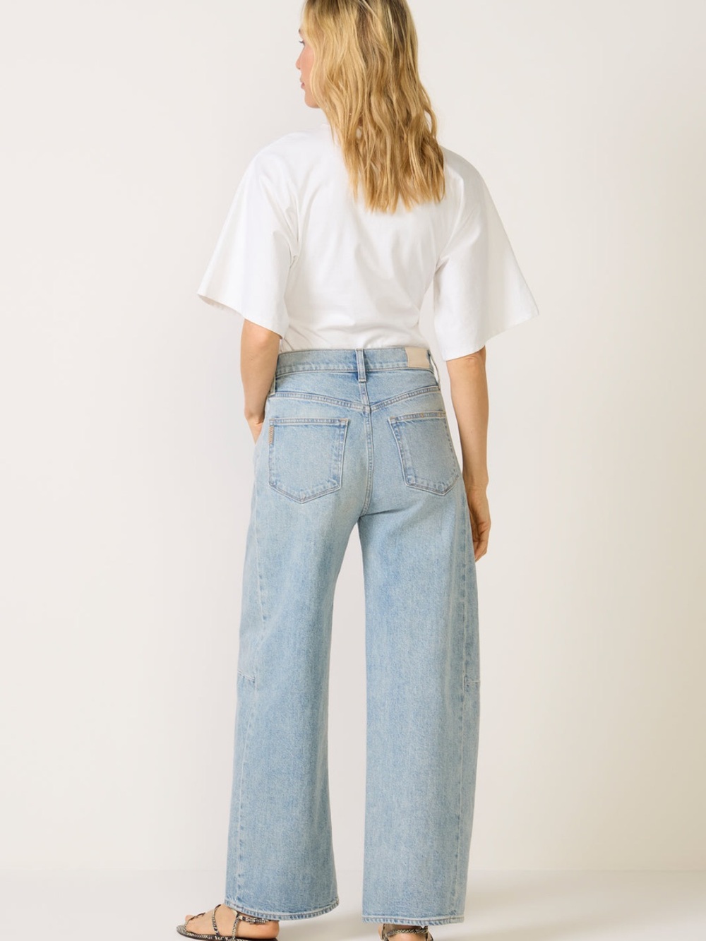 PAIGE Arellia Skimmer Barrel Jeans Mar Vista Size 29 - Picture 2 of 12